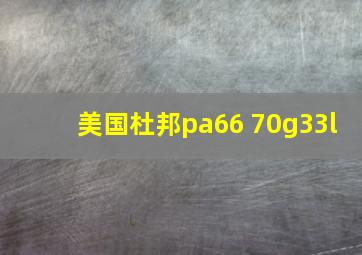 美国杜邦pa66 70g33l